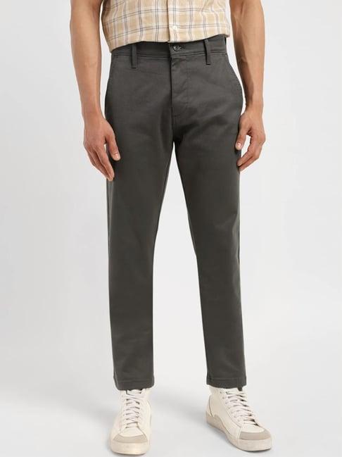 levi's grey slim fit trousers