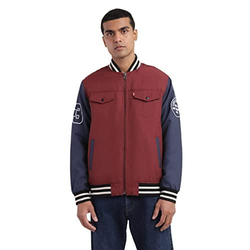 levi's men's a-line coat (a4539-0001_wine red_l)