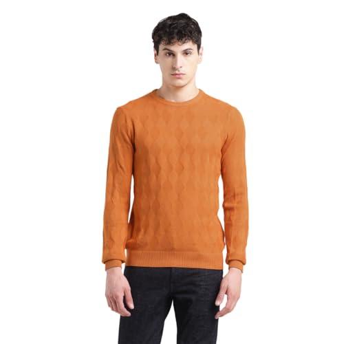 levi's men's cotton casual pullover sweater (16371-0239_orange