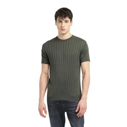 levi's men's cotton casual sweater (a6852-0008_green