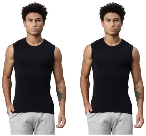 levi's men's style gym regular fit solid vest pack of 2