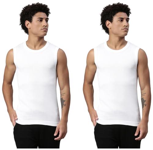 levi's men's style gym regular fit solid vest pack of 2