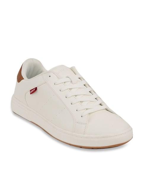 levi's men's white casual sneakers
