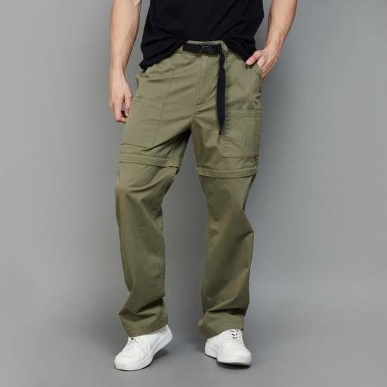 levi's men solid detachable cargo trousers