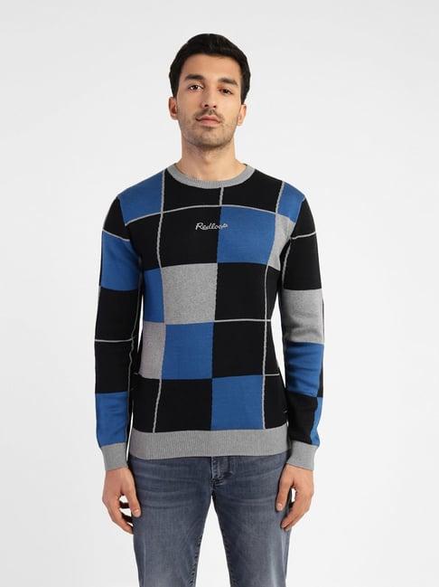 levi's multi regular fit self pattern sweaters