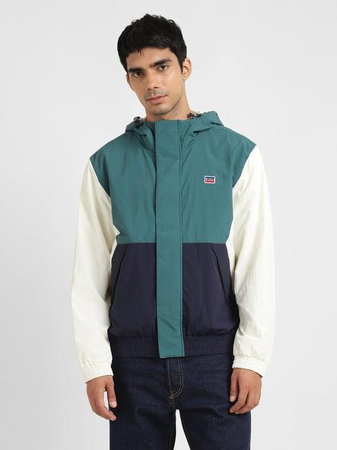 levi's multicolored regular fit colour block jacket