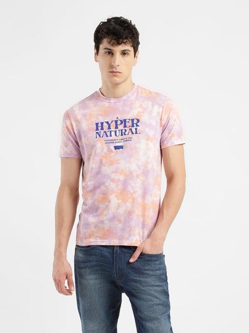 levi's multicolored regular fit floral print t-shirt