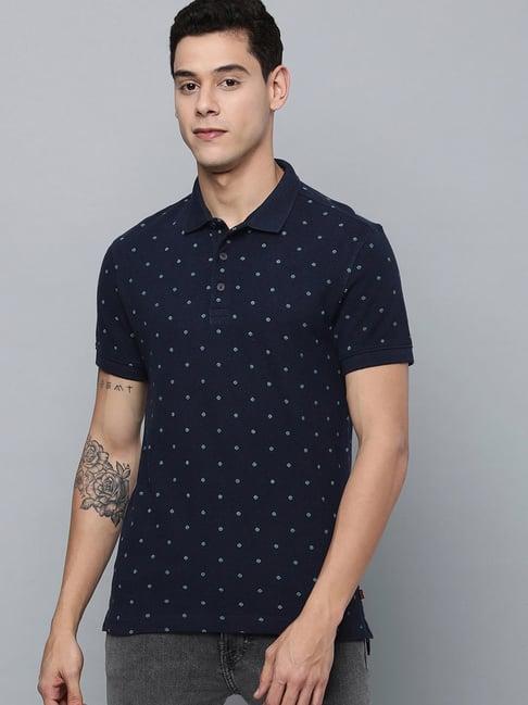 levi's navy polka dot polo t-shirt