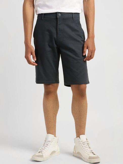 levi's navy regular fit shorts