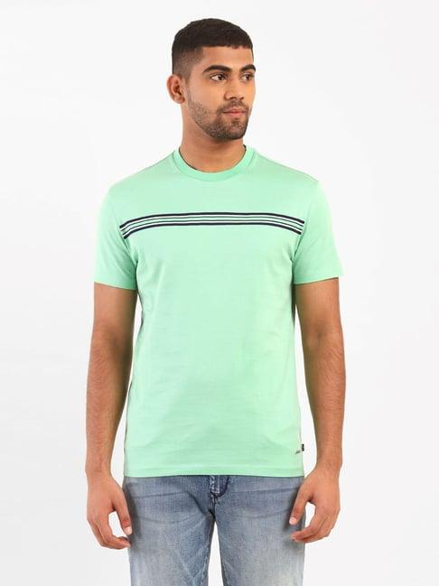 levi's neptune green striped t-shirt