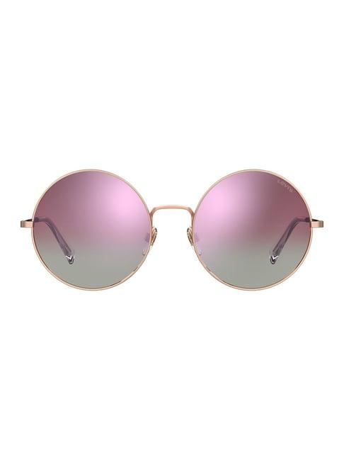 levi's pink round sunglasses for women