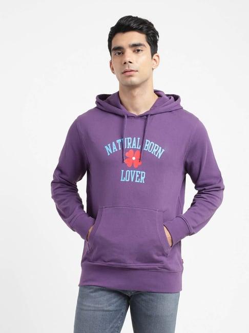 levi's purple graphic print sweatshirt