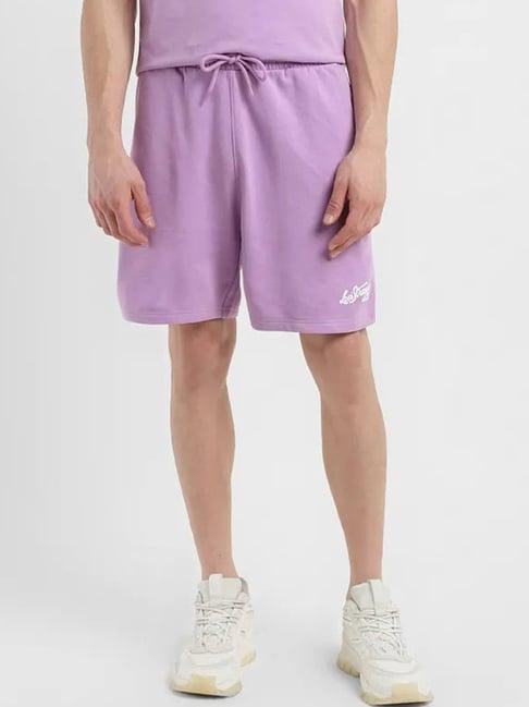 levi's purple regular fit shorts