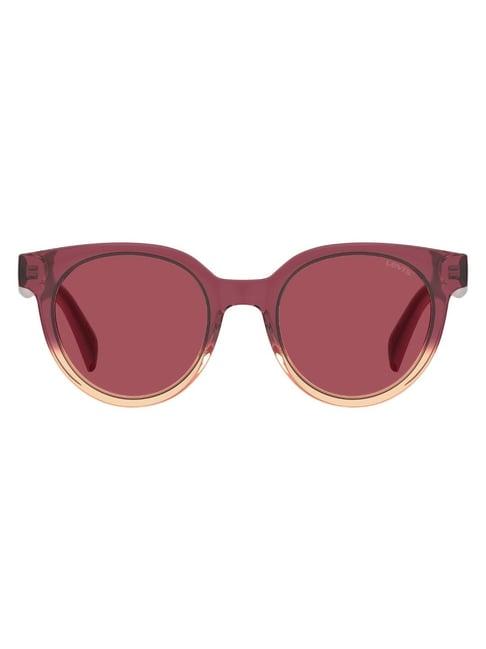 levi's red round unisex sunglasses