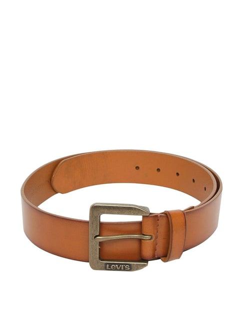 levi's tan leather waist belt for men