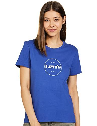 levi's women's graphic regular fit t-shirt (23771-0361_ultramarine blue s)