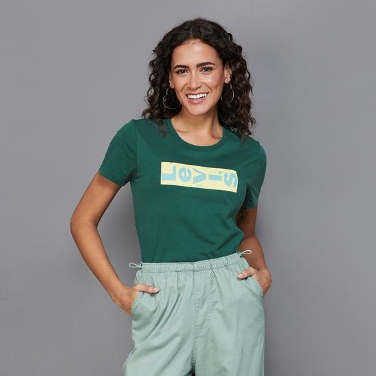 levi's women printed regular fit t-shirt