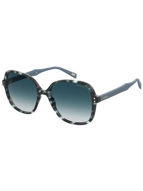 levi-s blue square sunglasses for women