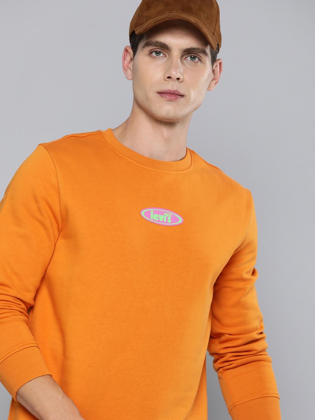 levis brand logo printed pullover sweatshirt