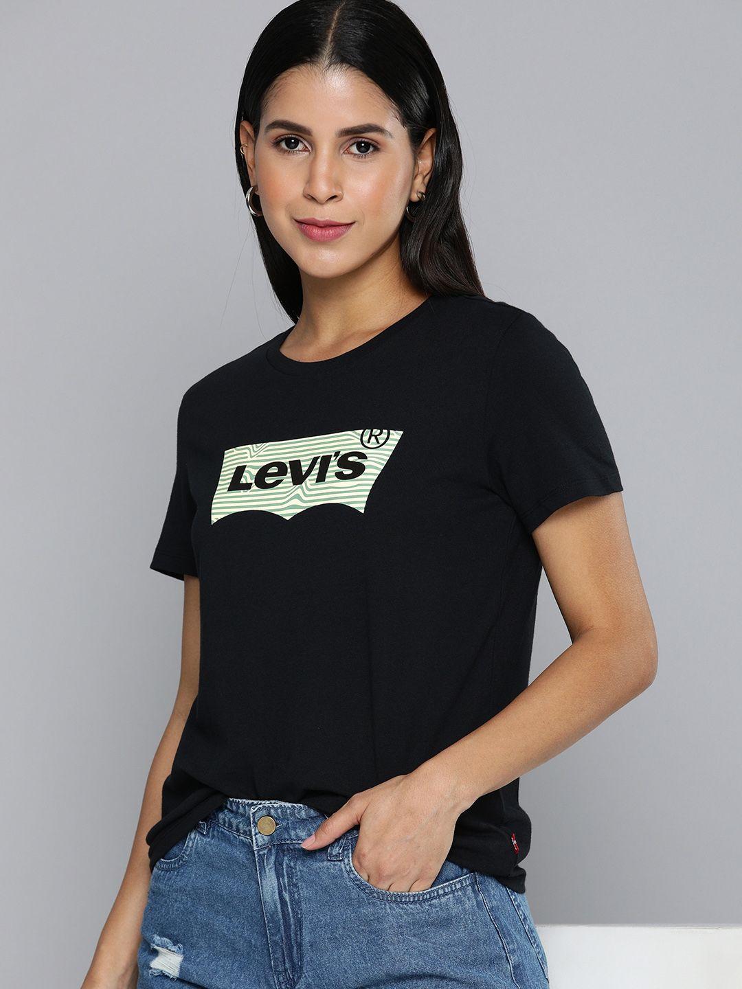 levis brand logo printed pure cotton casual t-shirt