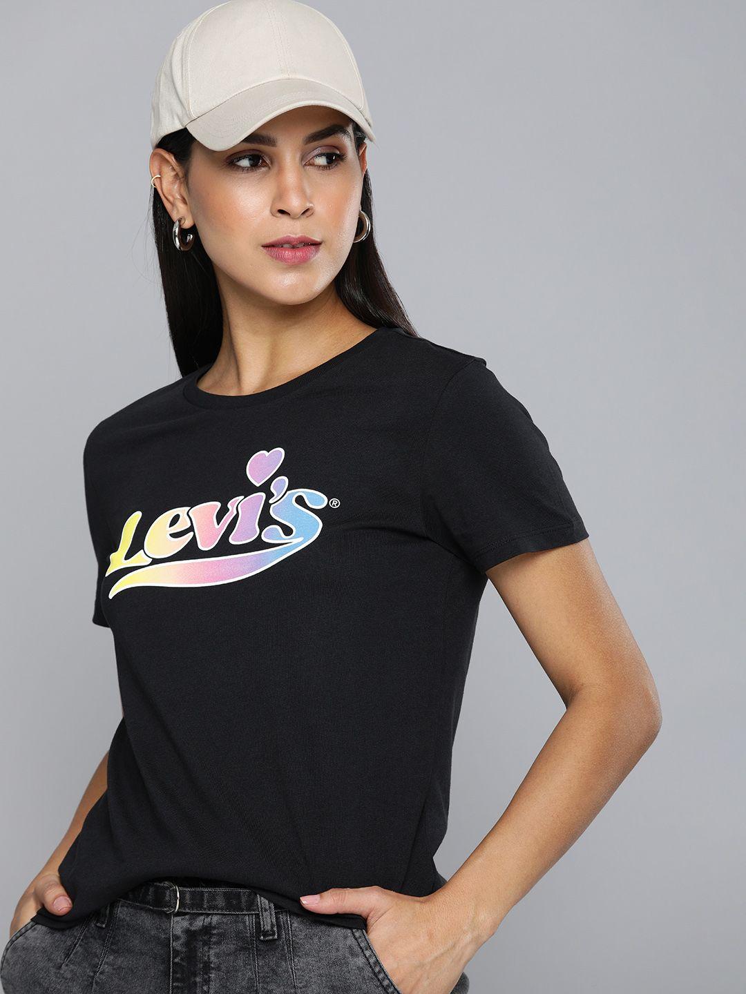 levis brand logo printed pure cotton casual t-shirt