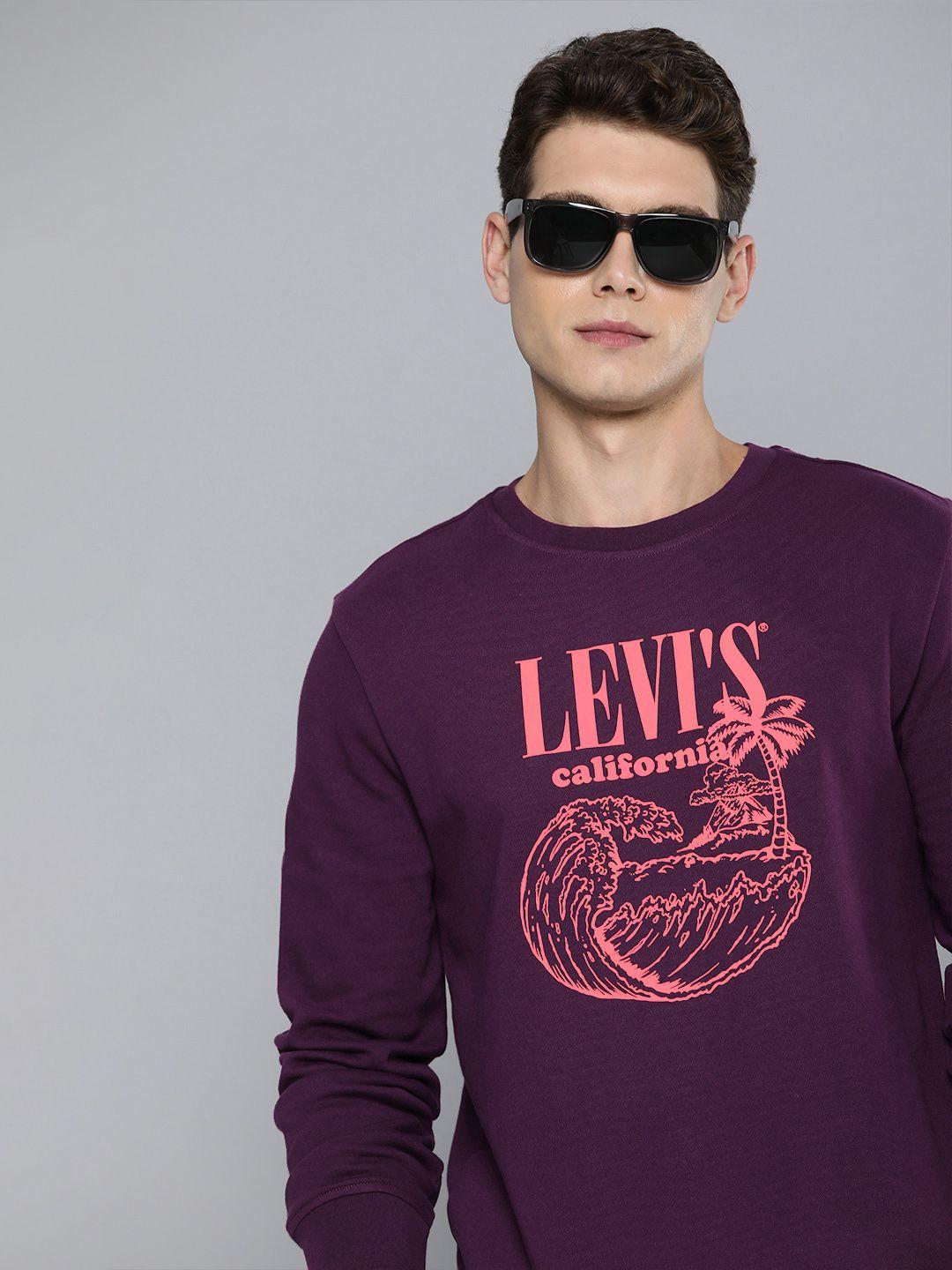 levis men printed sweatshirt