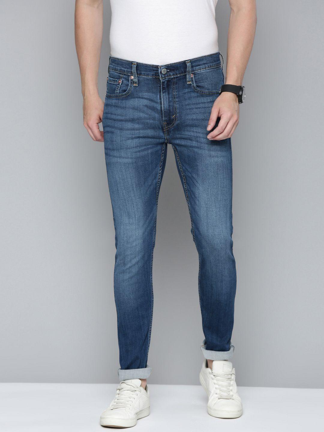 levis men skinny fit heavy fade stretchable jeans
