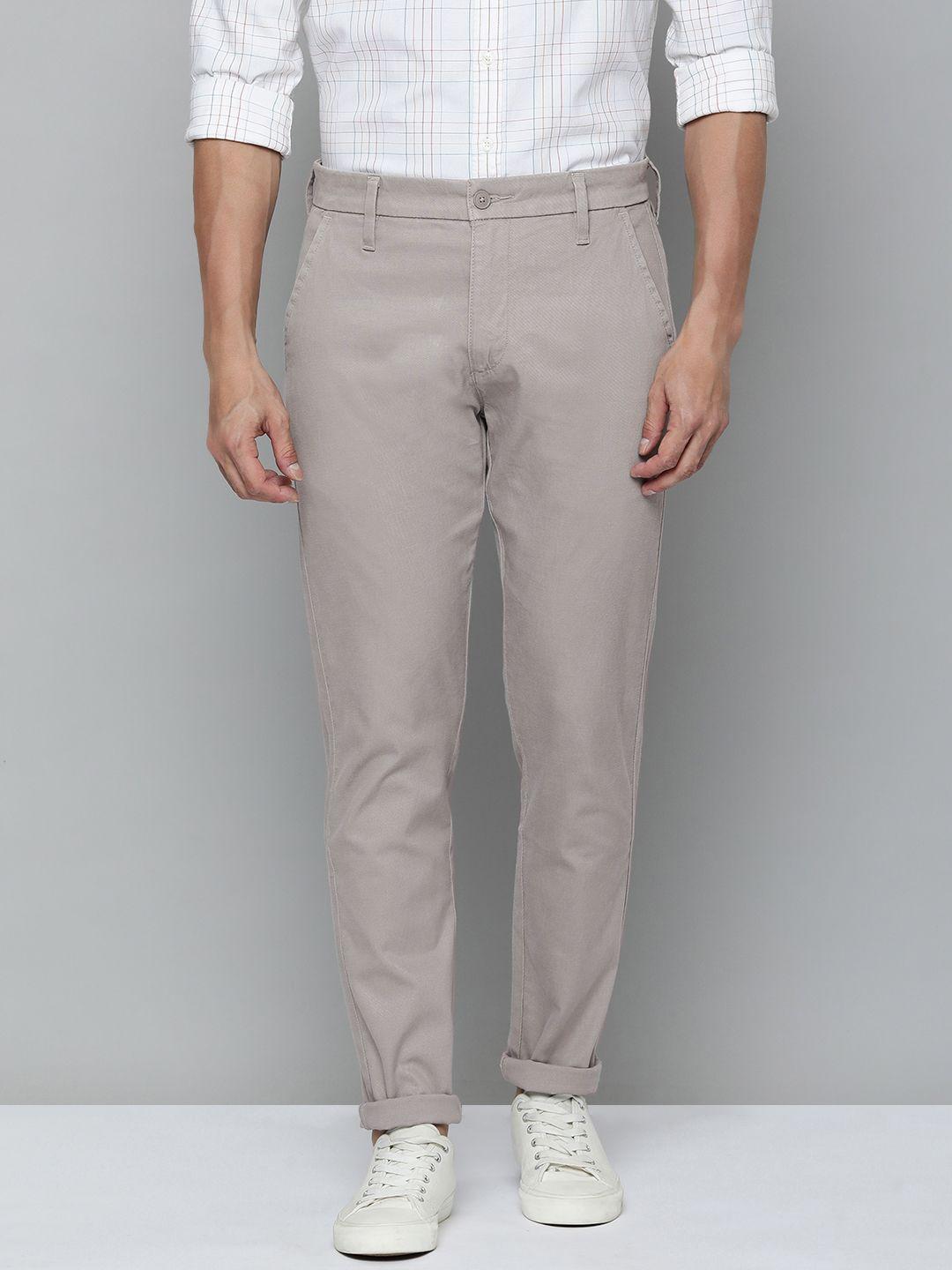 levis men tapered fit low-rise smart casual chinos