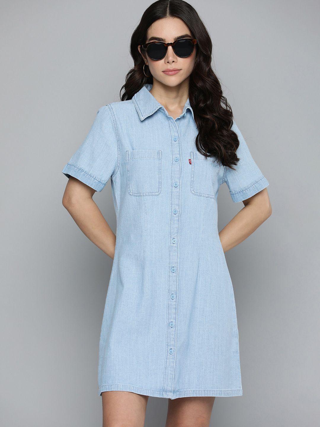 levis pure cotton chambray shirt style dress