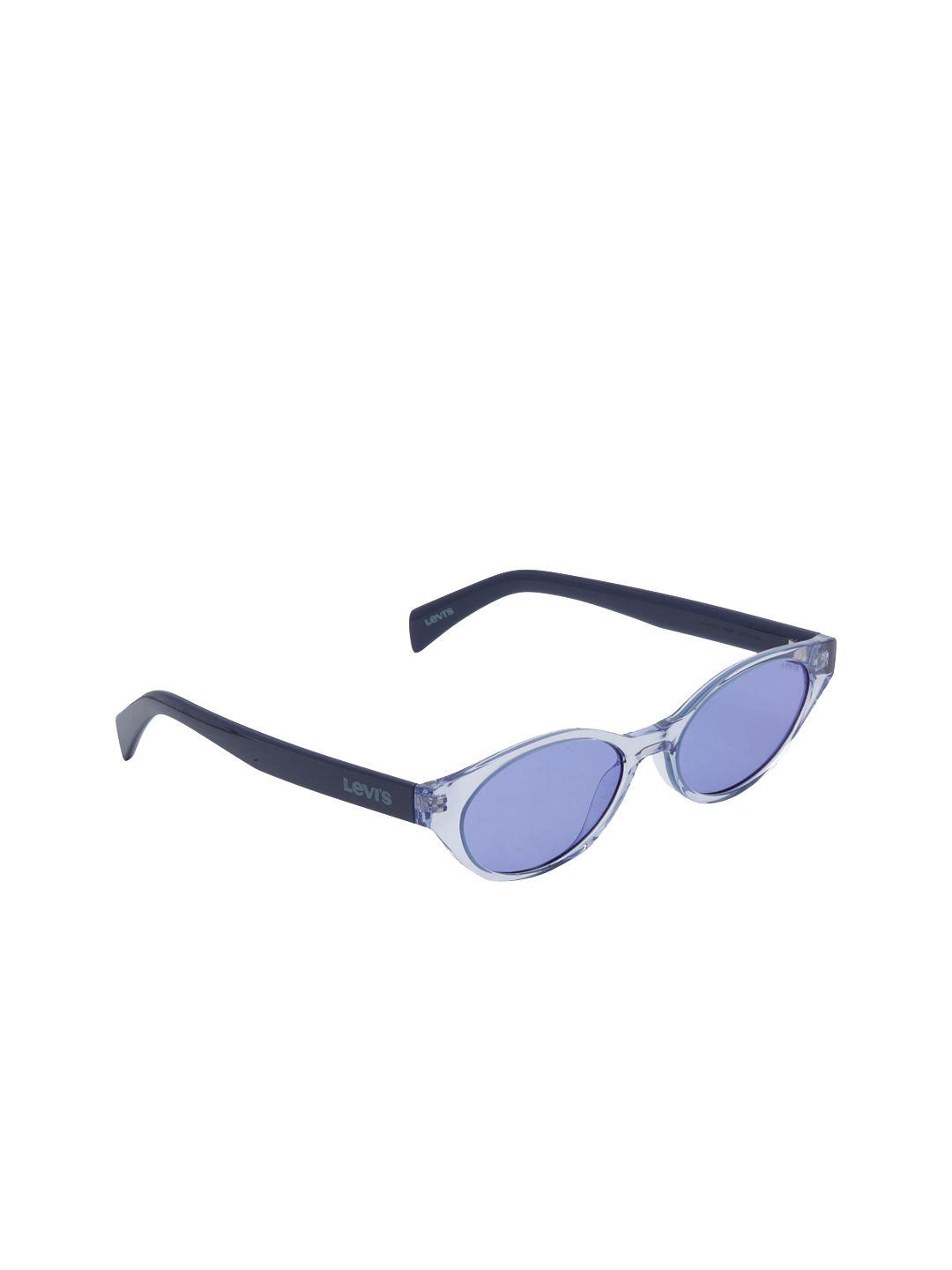 levis women blue cateye uv protected sunglasses lv 1003/s 789 5435
