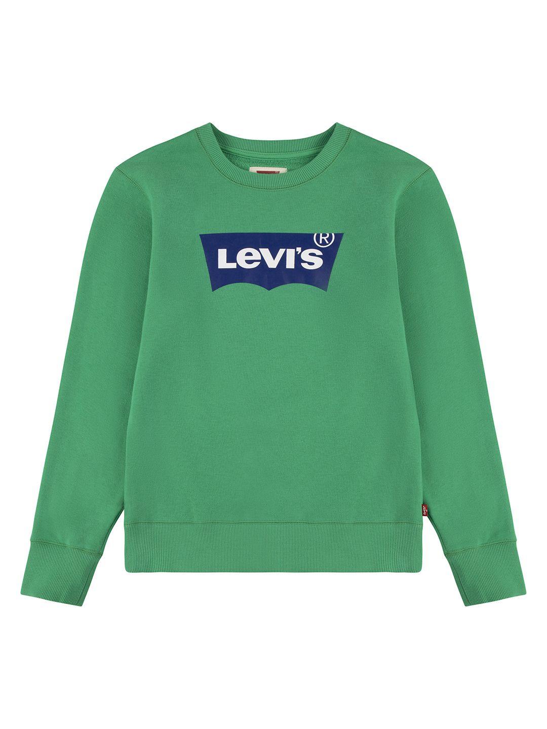 levis boys green printed sweatshirt