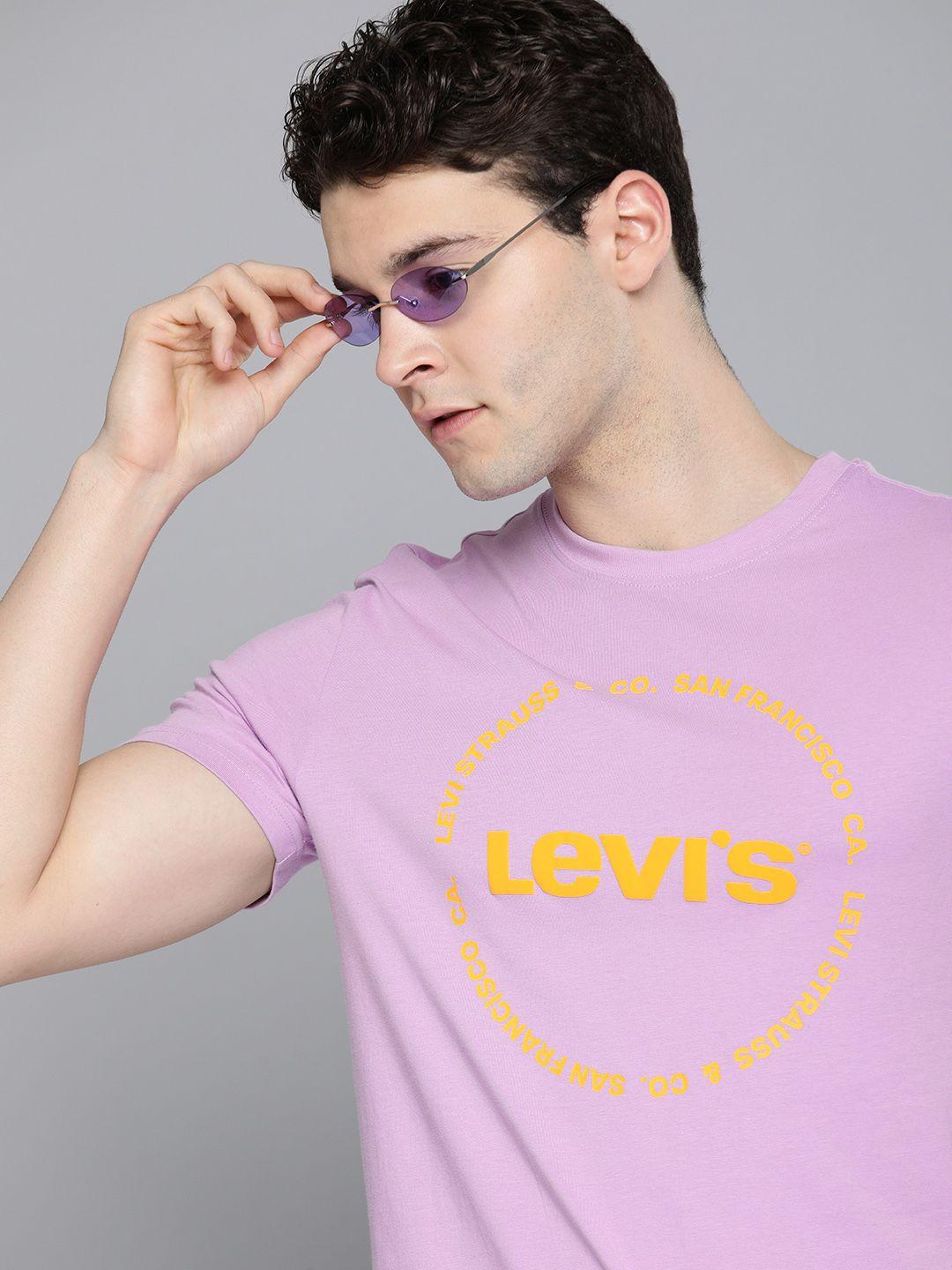 levis brand logo printed pure cotton slim fit t-shirt