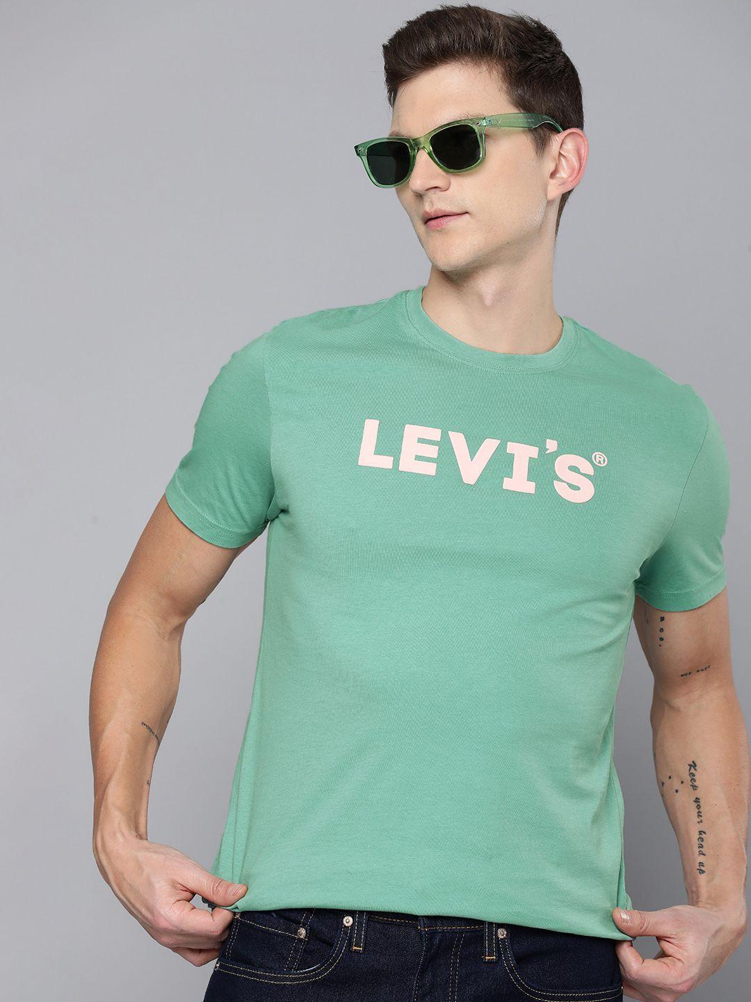 levis brand logo pure cotton applique slim fit t-shirt