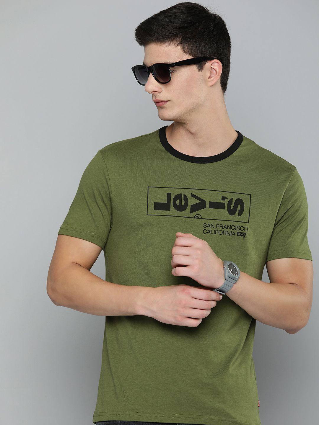 levis graphic brand logo printed pure cotton t-shirt