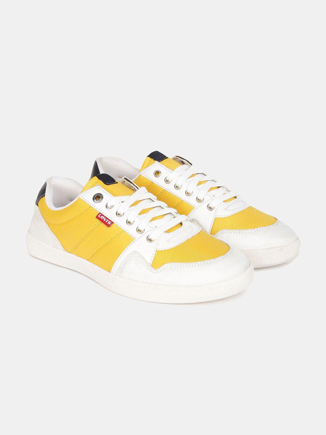 levis men colourblocked lace-ups sneakers