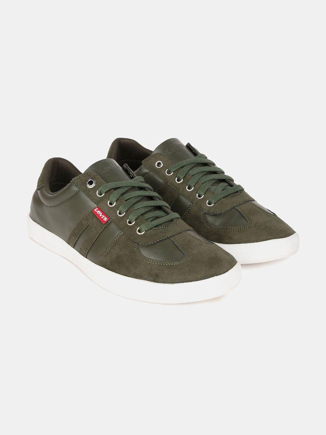levis men lace-up casual sneakers