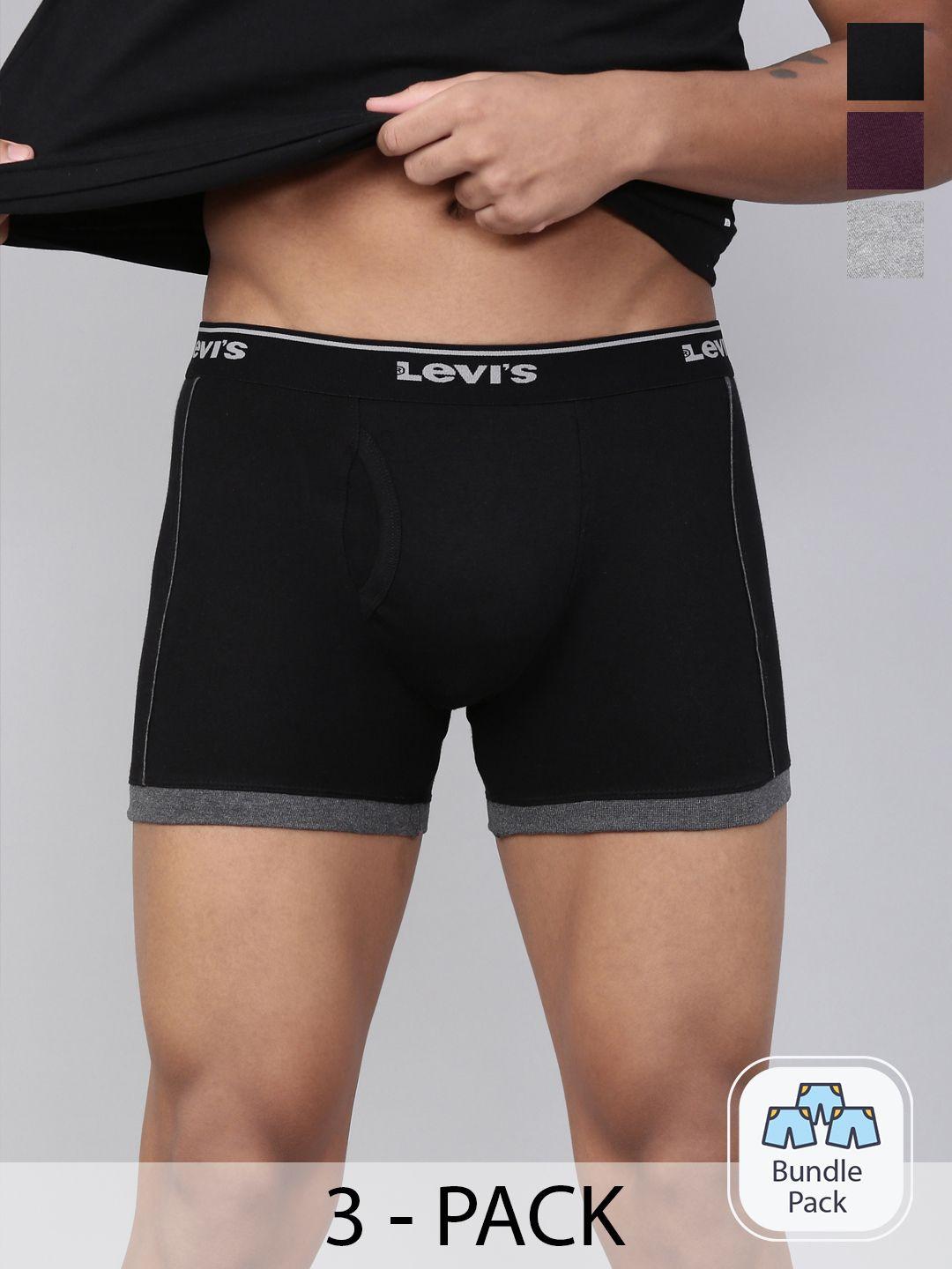 levis men pack of 3 assorted pure cotton trunks style-007a_3-assorted
