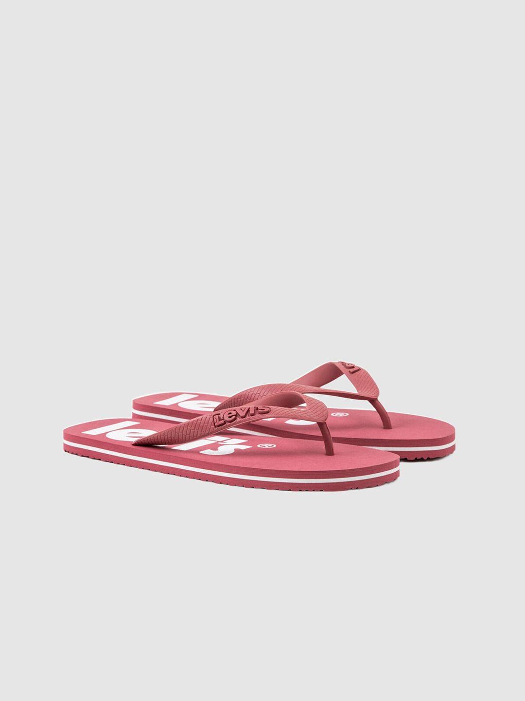 levis men printed thong flip-flops