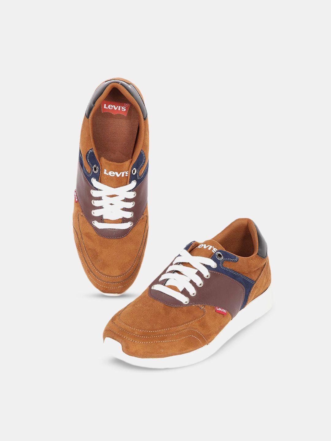 levis men woven design sneakers