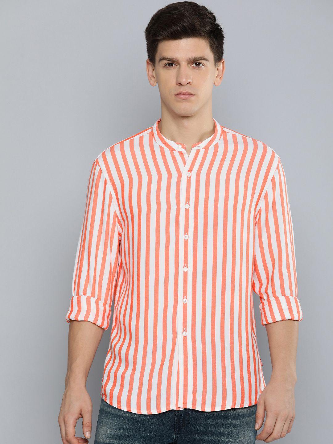 levis slim fit striped casual shirt