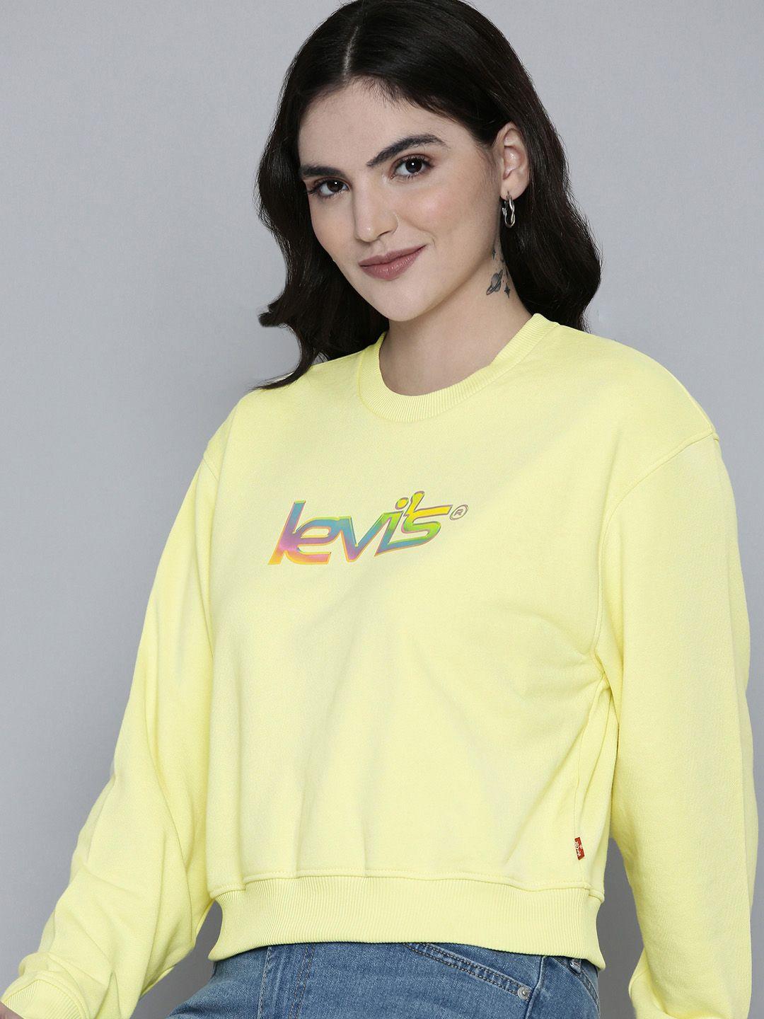 levis women brand logo printed sweatshirt