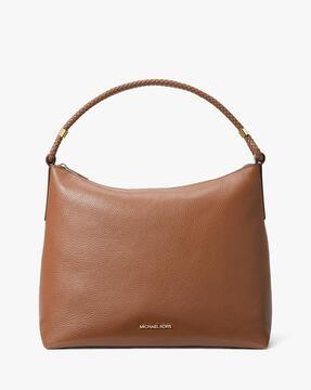 lexington large pebbled leather shoulder bag