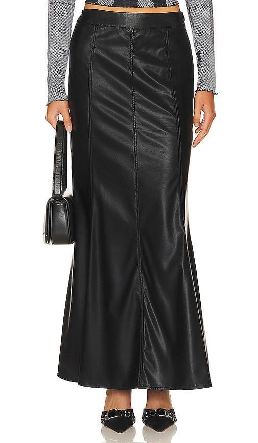 leyla faux leather skirt