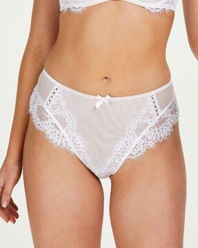 leyla lace-panelled g-string panties