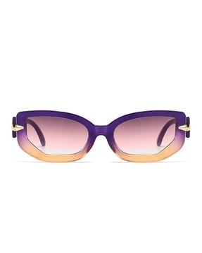 lh033-purple uv-protected full-rim sunglasses