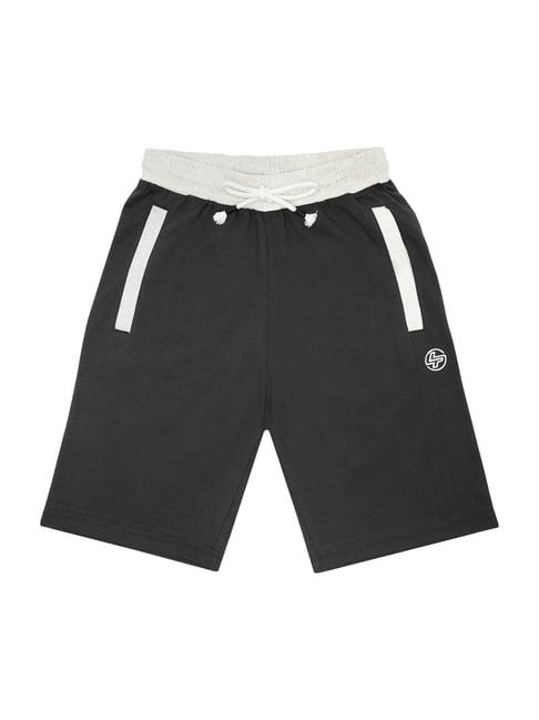 li'l tomatoes kids black cotton shorts