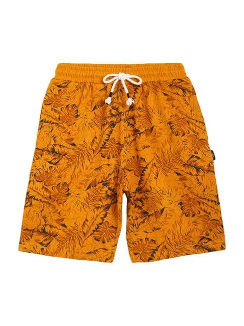 li'l tomatoes kids mustard printed shorts