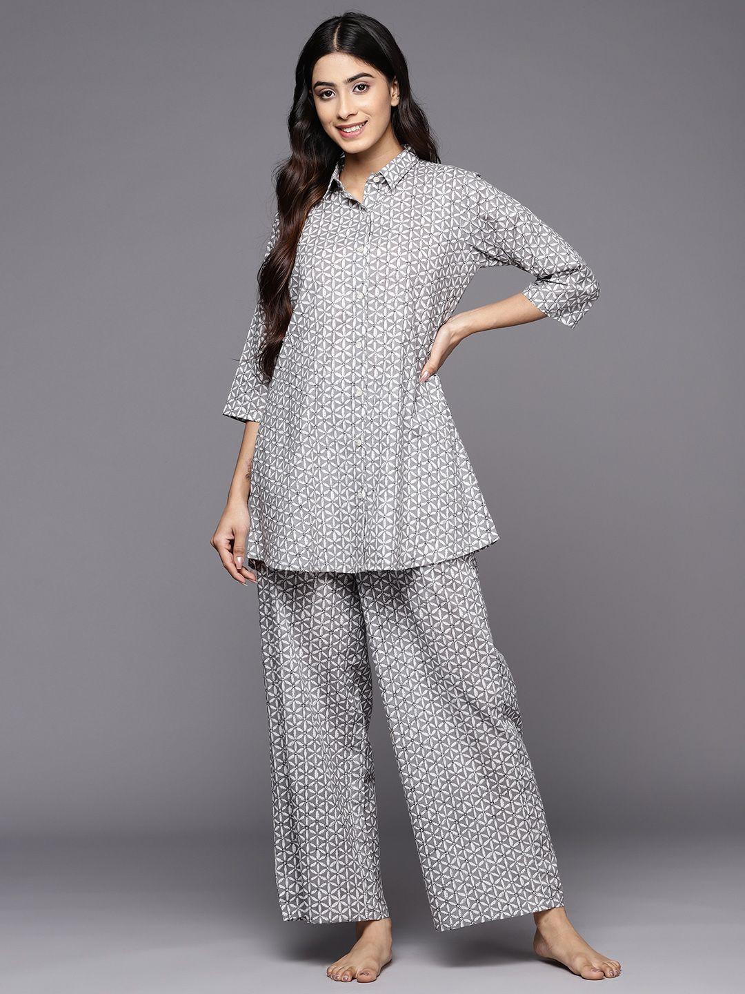 libas-printed-cotton-night-suit