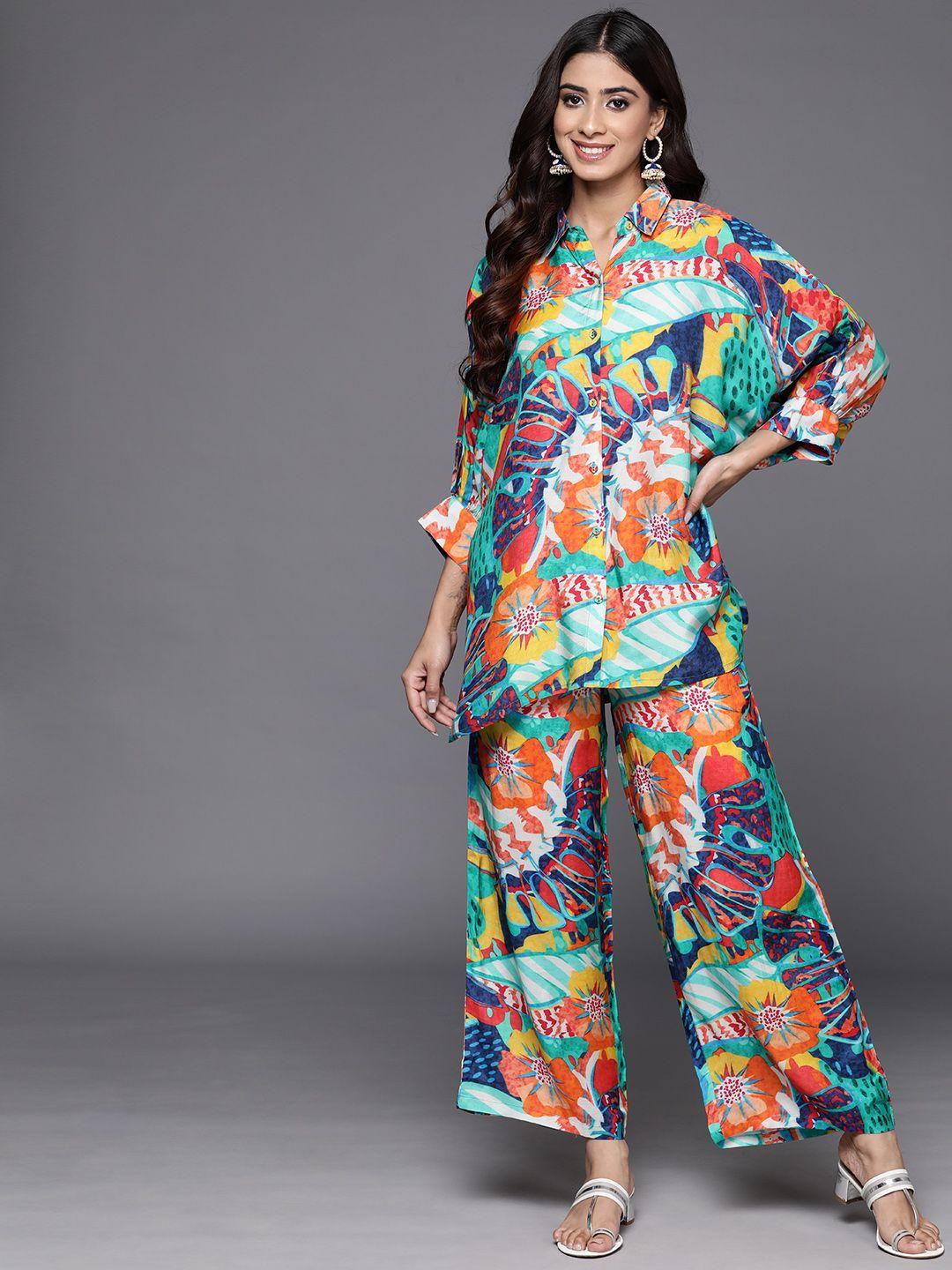 libas abstract printed ethnic co-ords