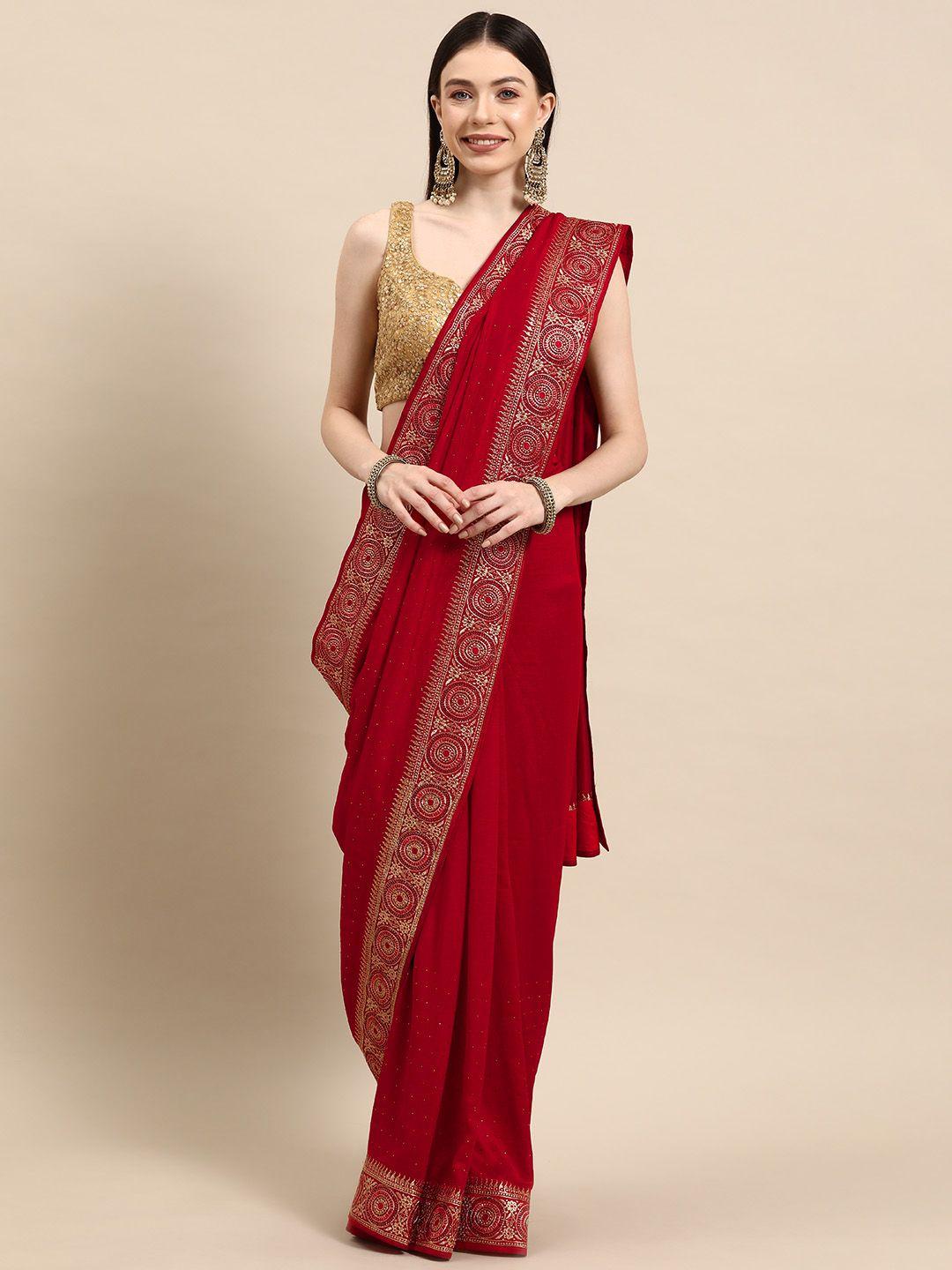 libas embellished embroidered saree